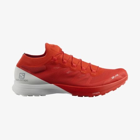 Salomon S/LAB SENSE 8 Womens Trail Running Shoes Red/White UK KBWJ